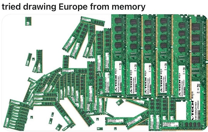 draw europe from memory
