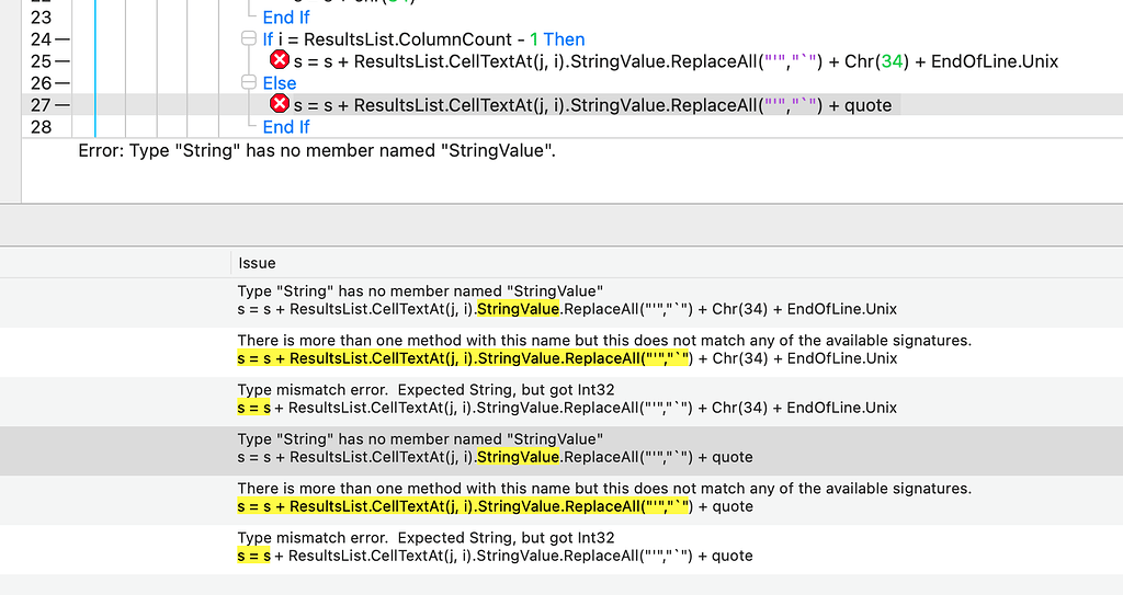 Xojo2025R1: errors - Web - Xojo Programming Forum