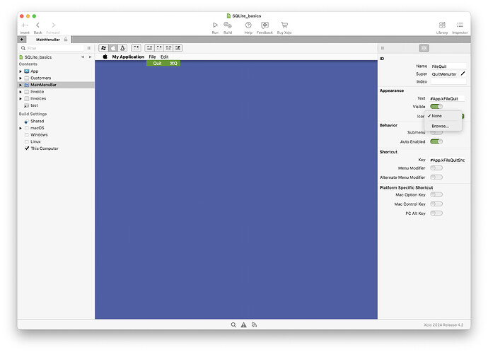 Icon on MacOS menu - macOS - Xojo Programming Forum