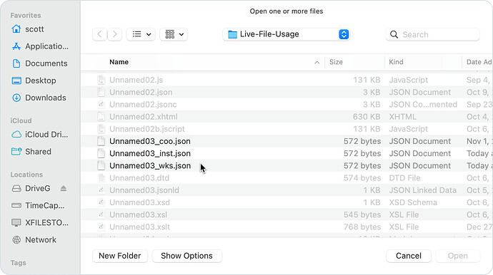 Xojo-open-file-filtering