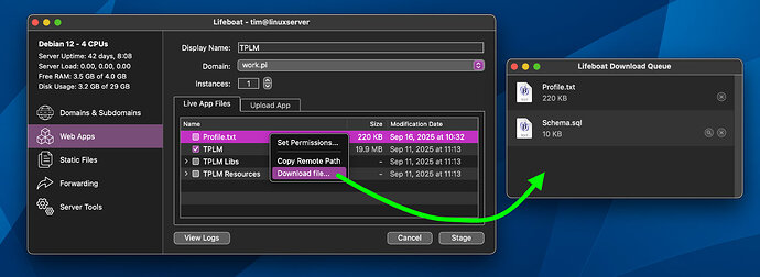 Download remote Profile.txt