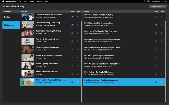 Reflect Video Browser