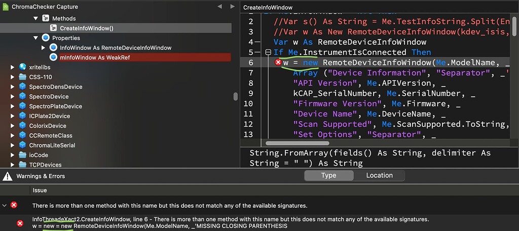 Weirdest error I’ve seen so far in Xojo - General - Xojo Programming Forum