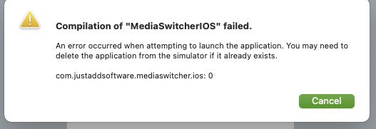 Compilation of MediaSwitcherlOS failed.